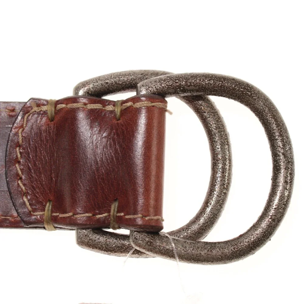 Torino Leather Company NWT Classic Belt Size 32 US in Solid Brown Leather